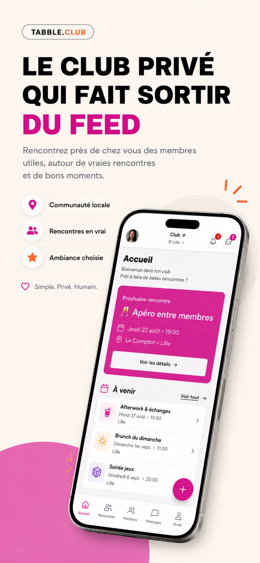 Le club privé qui fait sortir du feed