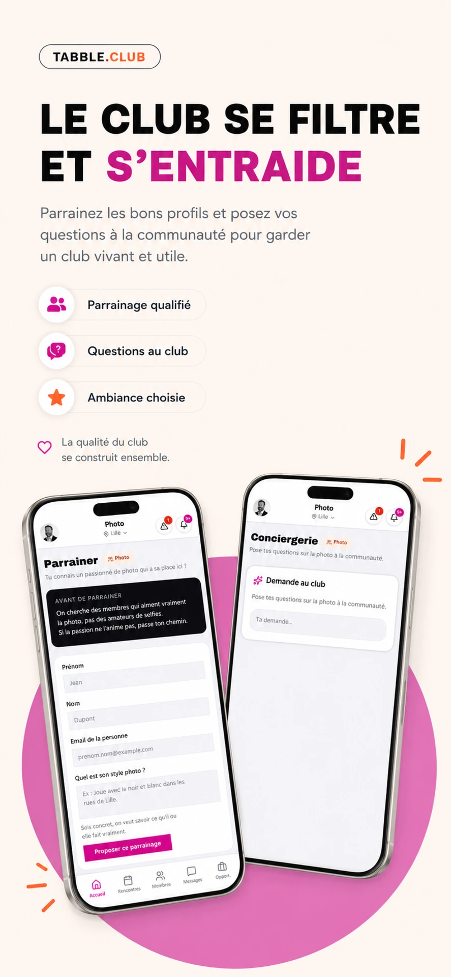 Parrainage et entraide